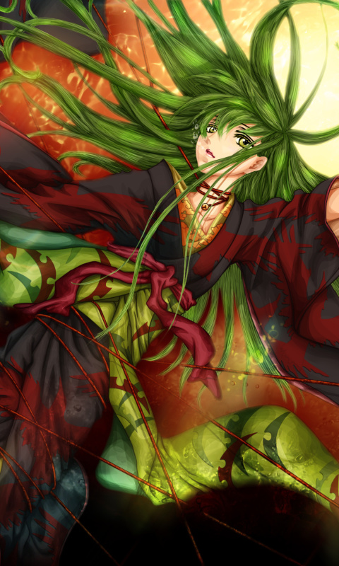 Fondo de pantalla Code Geass Shikkoku no Renya Girl 480x800