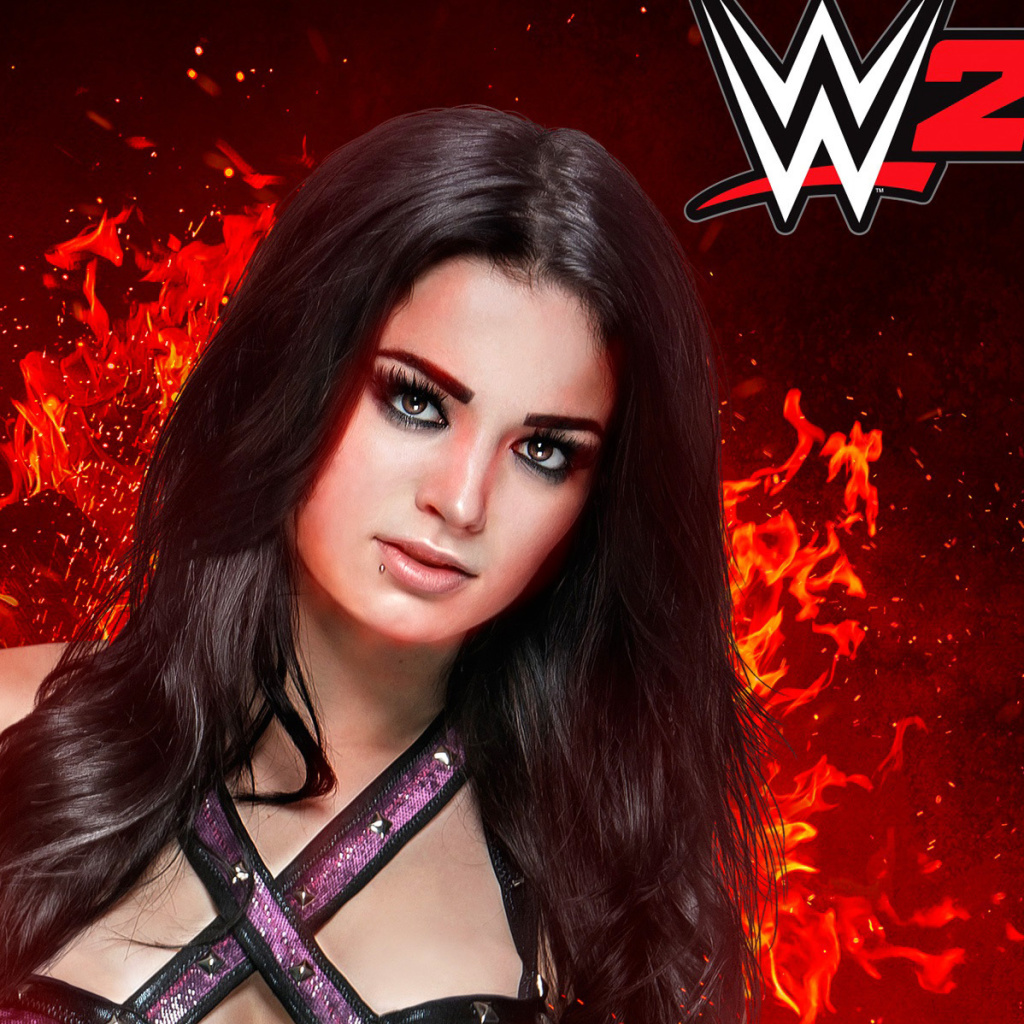 Sfondi WWE 2K15 Paige 1024x1024