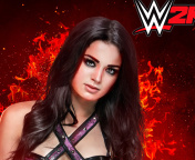 Sfondi WWE 2K15 Paige 176x144