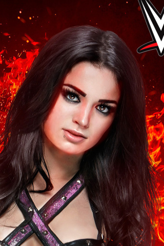 Screenshot №1 pro téma WWE 2K15 Paige 320x480