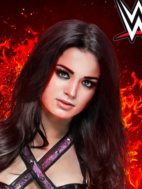Fondo de pantalla WWE 2K15 Paige 480x640
