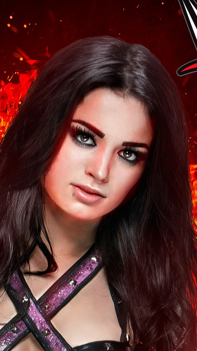 Sfondi WWE 2K15 Paige 640x1136