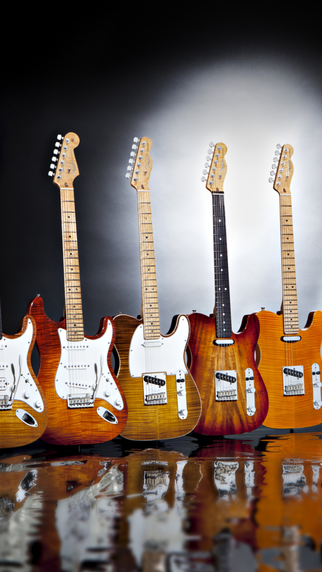 Fondo de pantalla Fender Guitars Series 1080x1920
