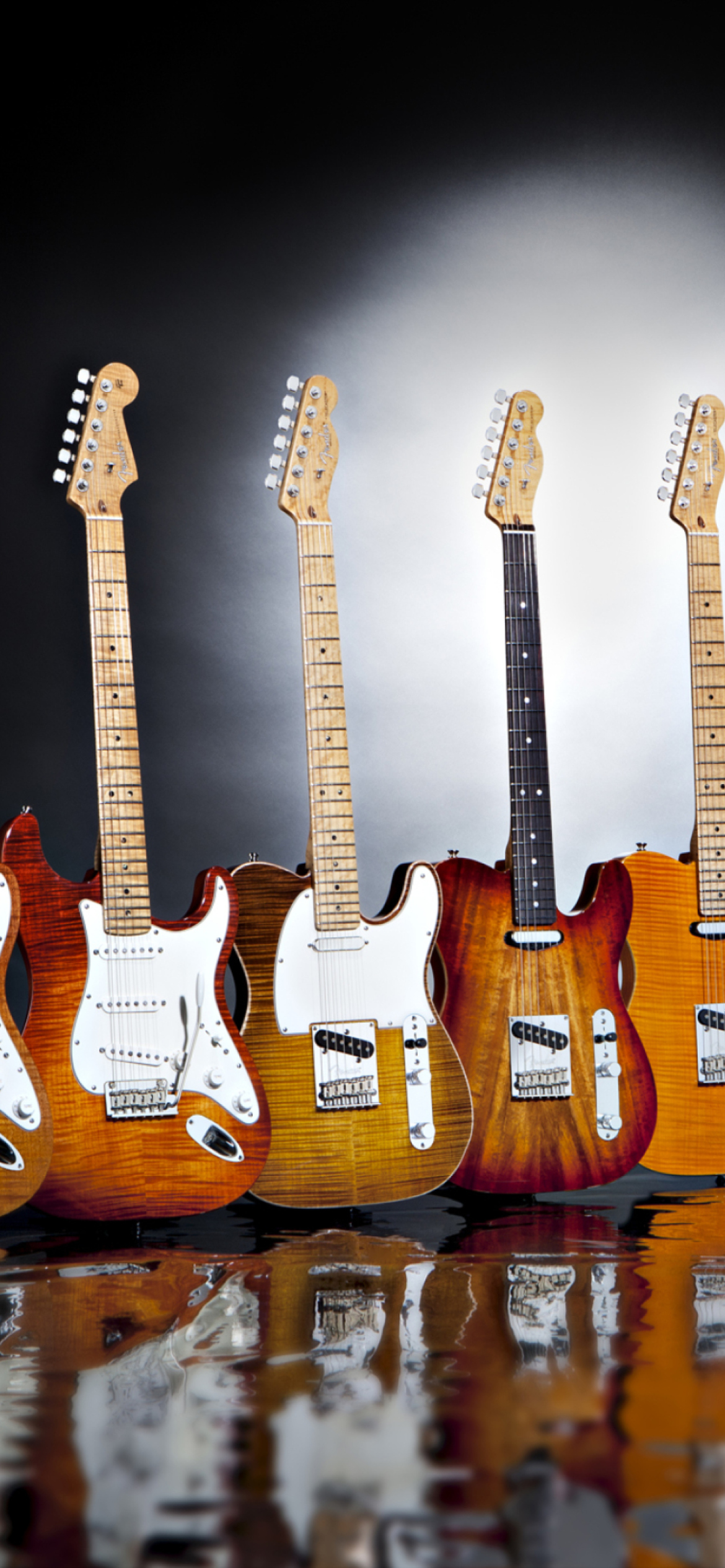Обои Fender Guitars Series 1170x2532