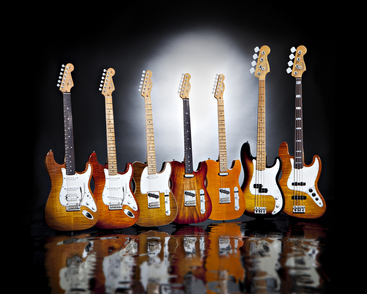 Fondo de pantalla Fender Guitars Series 1280x1024