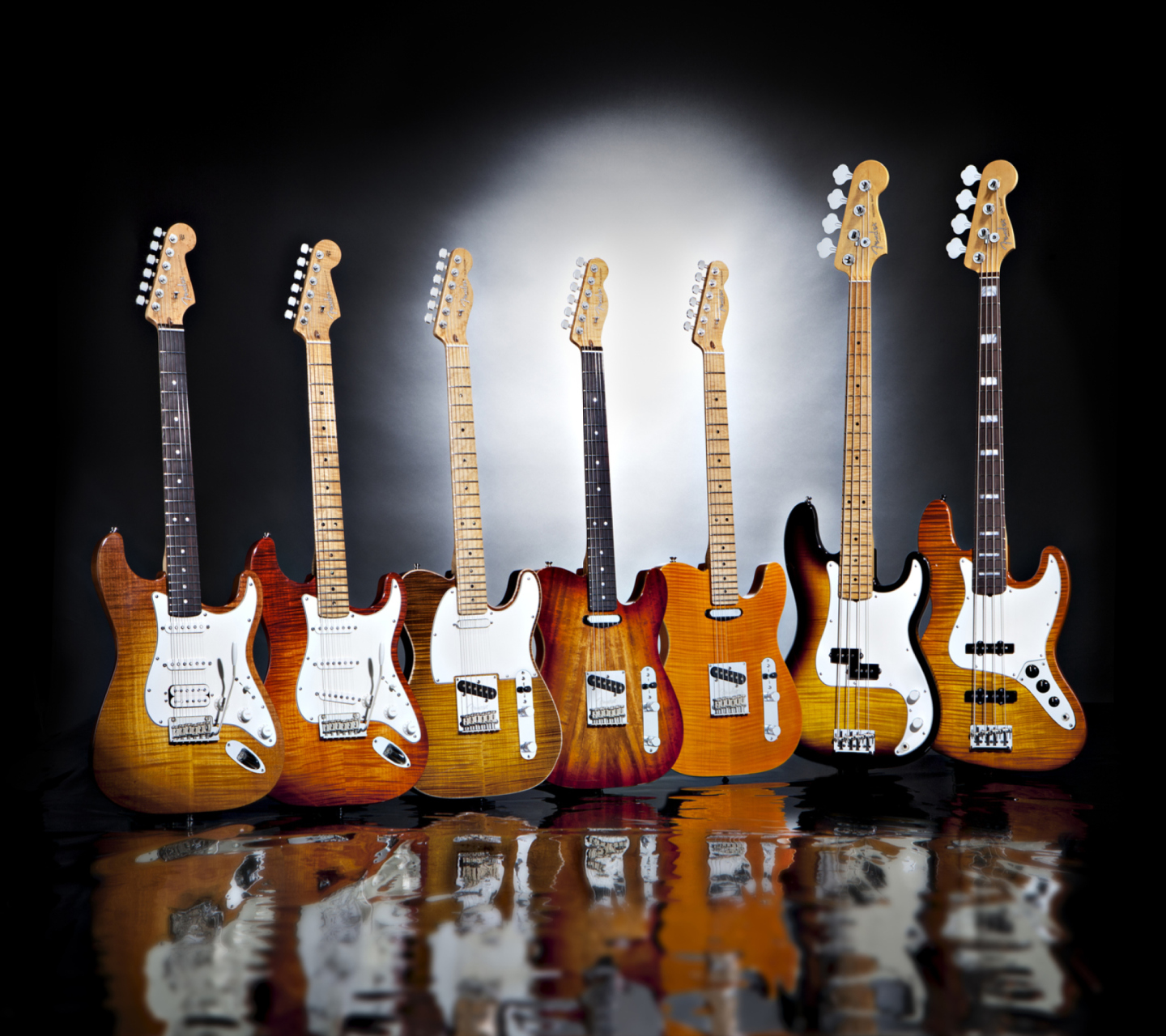 Обои Fender Guitars Series 1440x1280