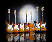 Das Fender Guitars Series Wallpaper 176x144