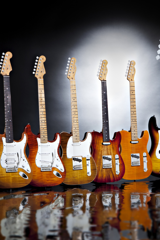 Sfondi Fender Guitars Series 640x960