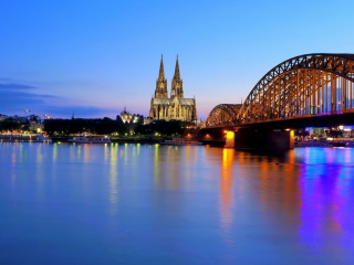 Das Cologne Cathedral HDR Wallpaper 320x240