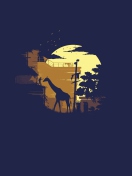 Giraffe Illustration wallpaper 132x176