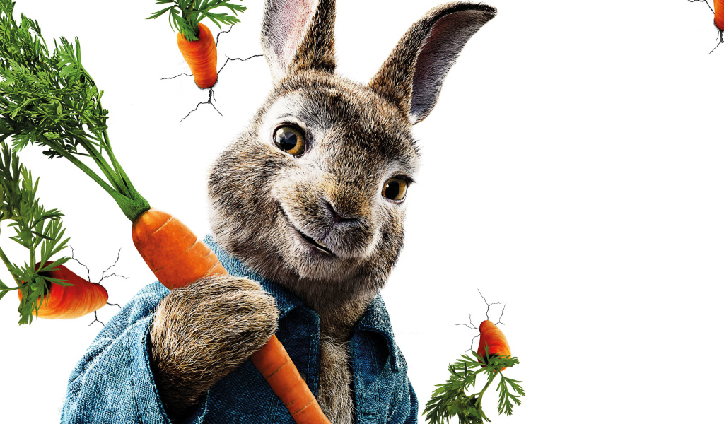 Обои Peter Rabbit 2018 1024x600