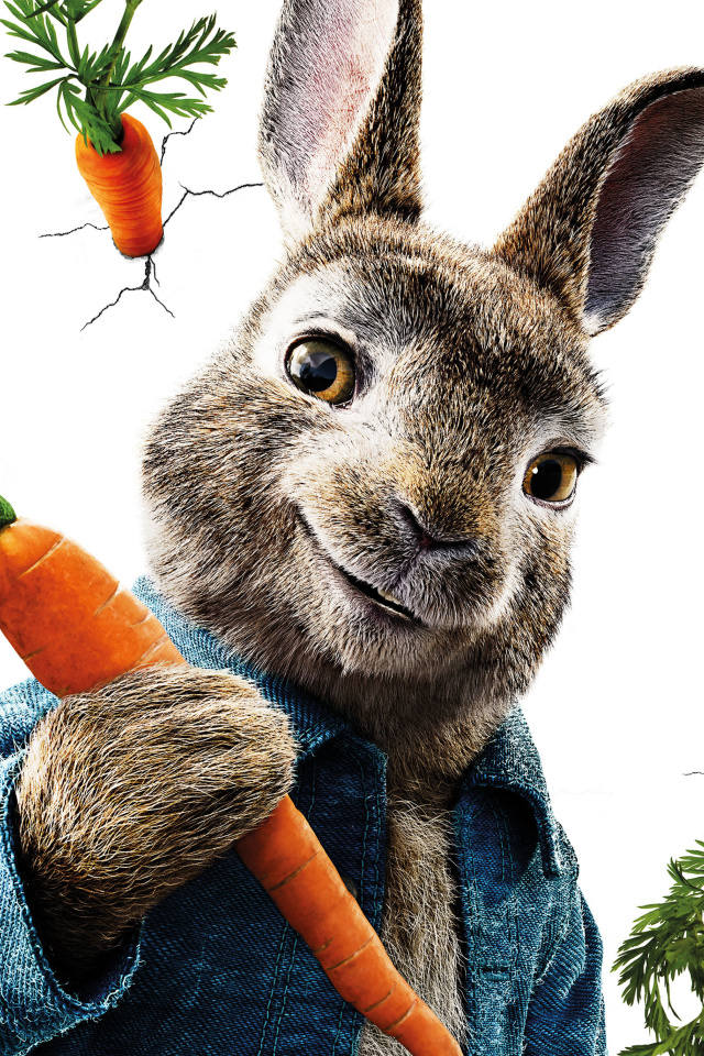 Обои Peter Rabbit 2018 640x960