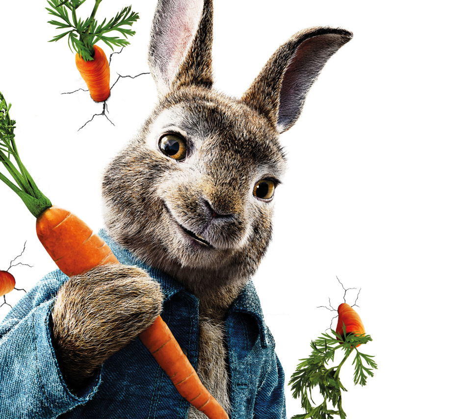 Обои Peter Rabbit 2018 960x854