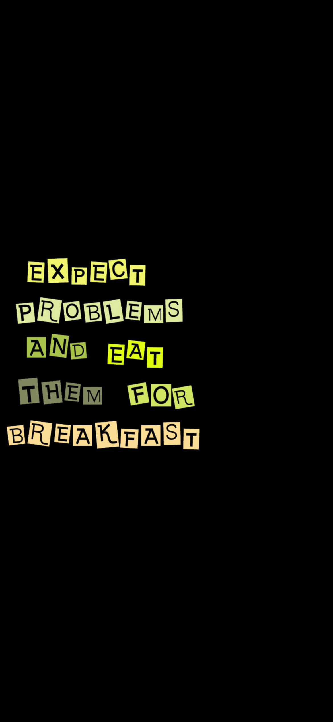 Fondo de pantalla Problems For Breakfast 1170x2532