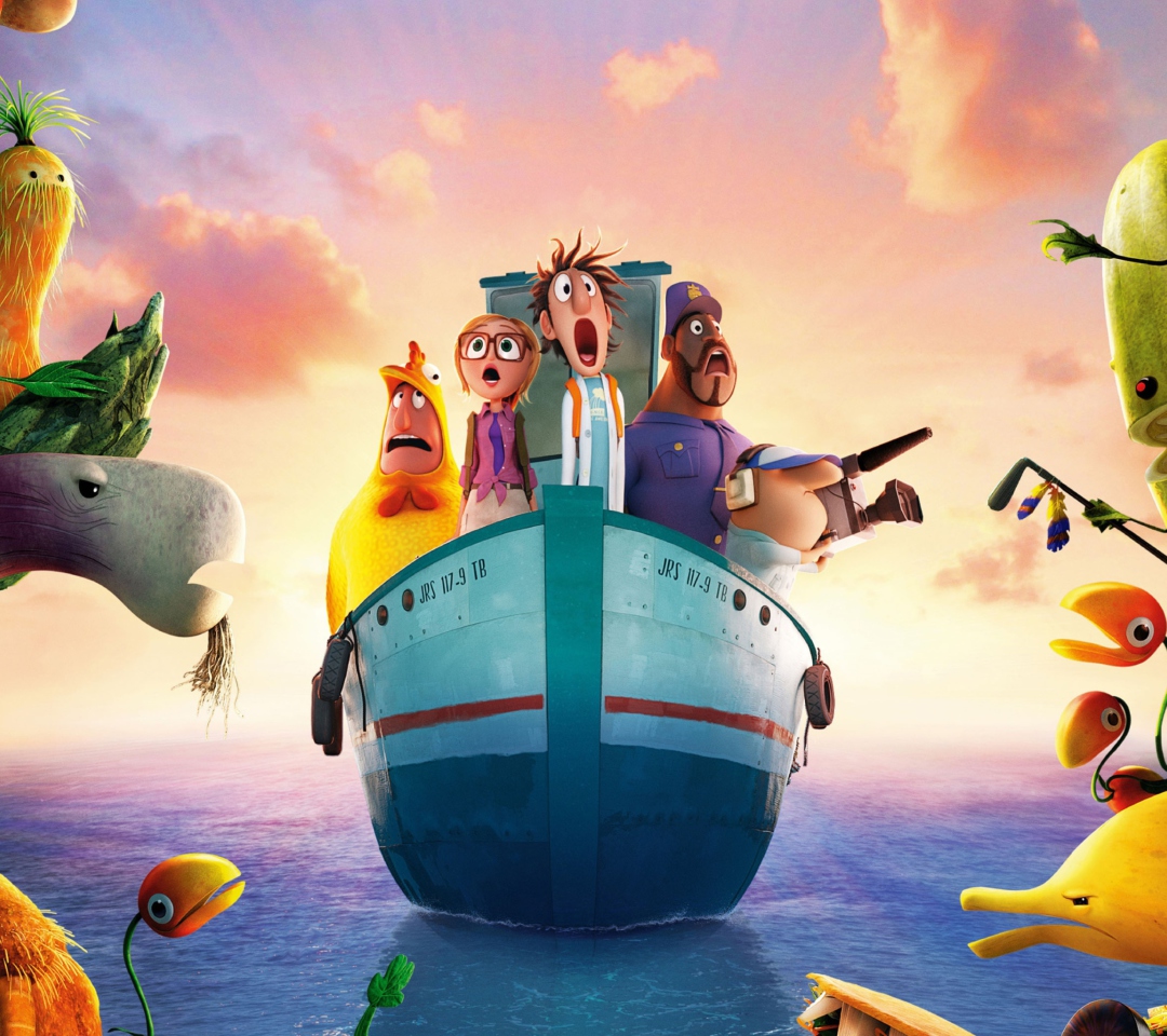 Screenshot №1 pro téma Cloudy With Chance Of Meatballs 2 2013 1080x960