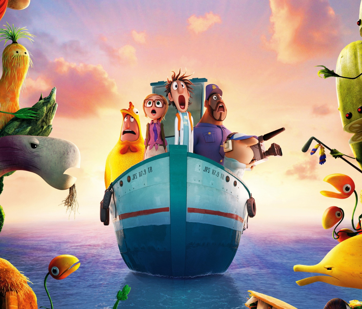 Screenshot №1 pro téma Cloudy With Chance Of Meatballs 2 2013 1200x1024