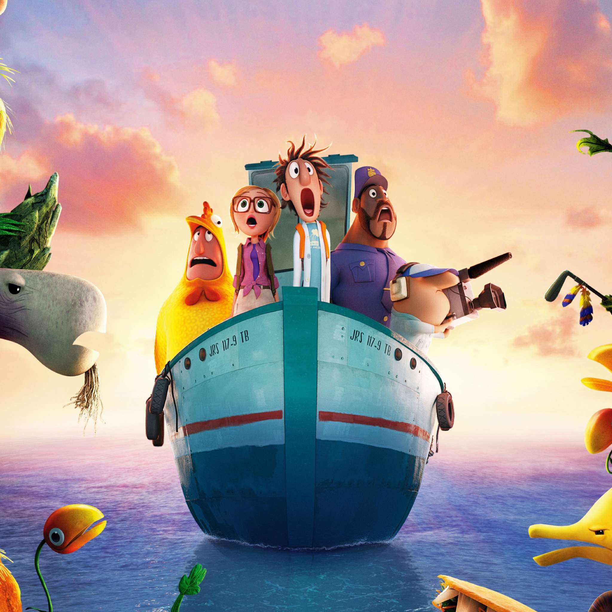 Screenshot №1 pro téma Cloudy With Chance Of Meatballs 2 2013 2048x2048