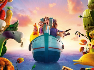 Screenshot №1 pro téma Cloudy With Chance Of Meatballs 2 2013 320x240