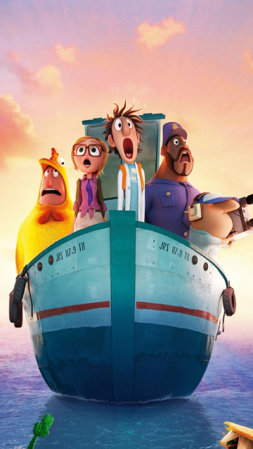 Das Cloudy With Chance Of Meatballs 2 2013 Wallpaper 360x640