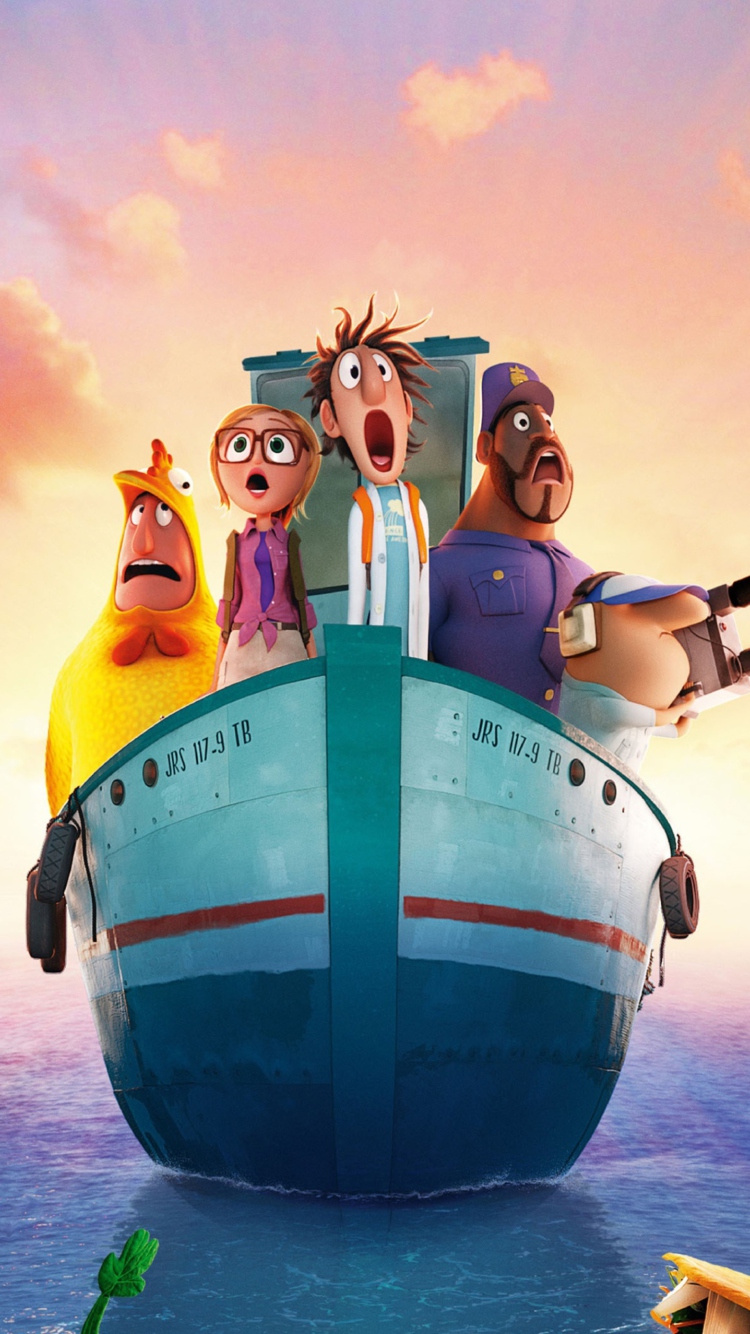 Cloudy With Chance Of Meatballs 2 2013 wallpaper 750x1334
