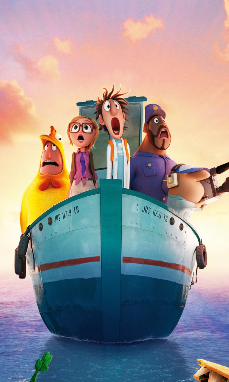 Screenshot №1 pro téma Cloudy With Chance Of Meatballs 2 2013 768x1280