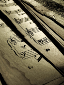 Das Old Music Sheets Wallpaper 132x176