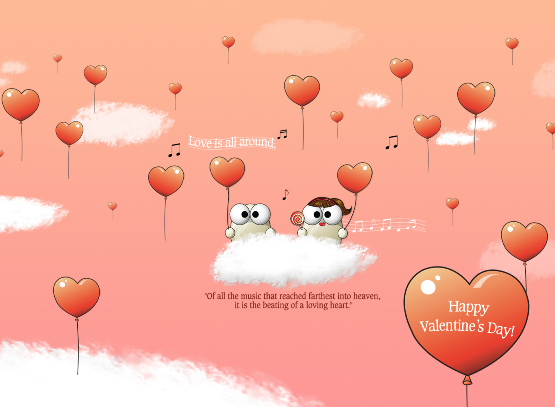 Fondo de pantalla Happy Valentine's Day 1920x1408