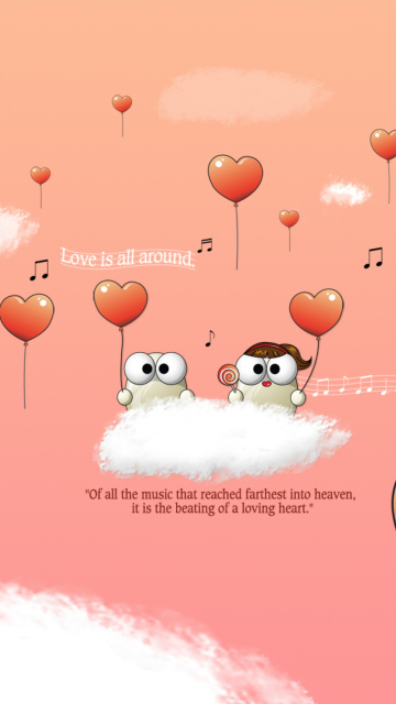 Das Happy Valentine's Day Wallpaper 360x640