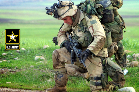 Fondo de pantalla US Navy Soldier 480x320