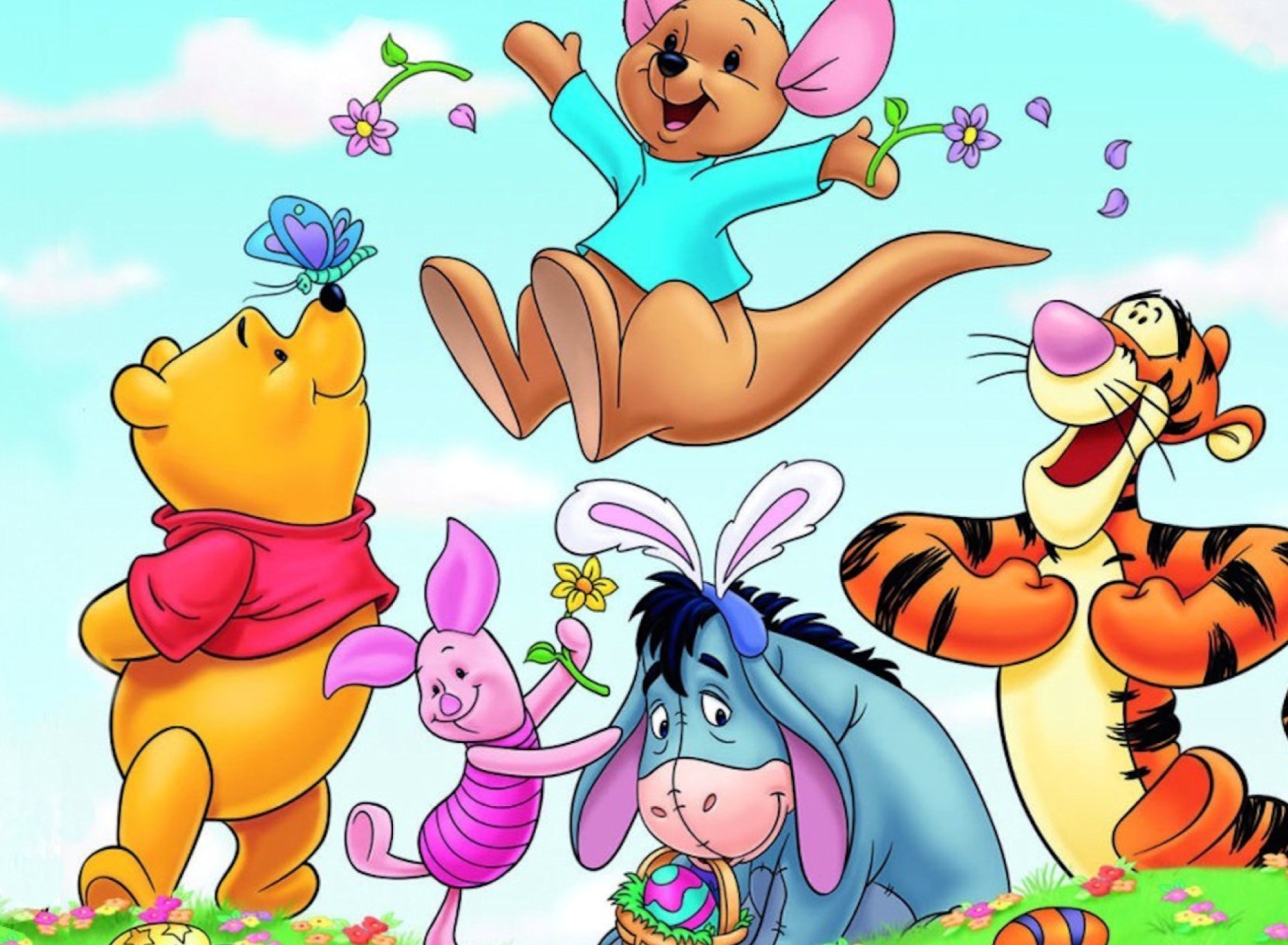Winnie The Pooh Easter wallpaper 1920x1408