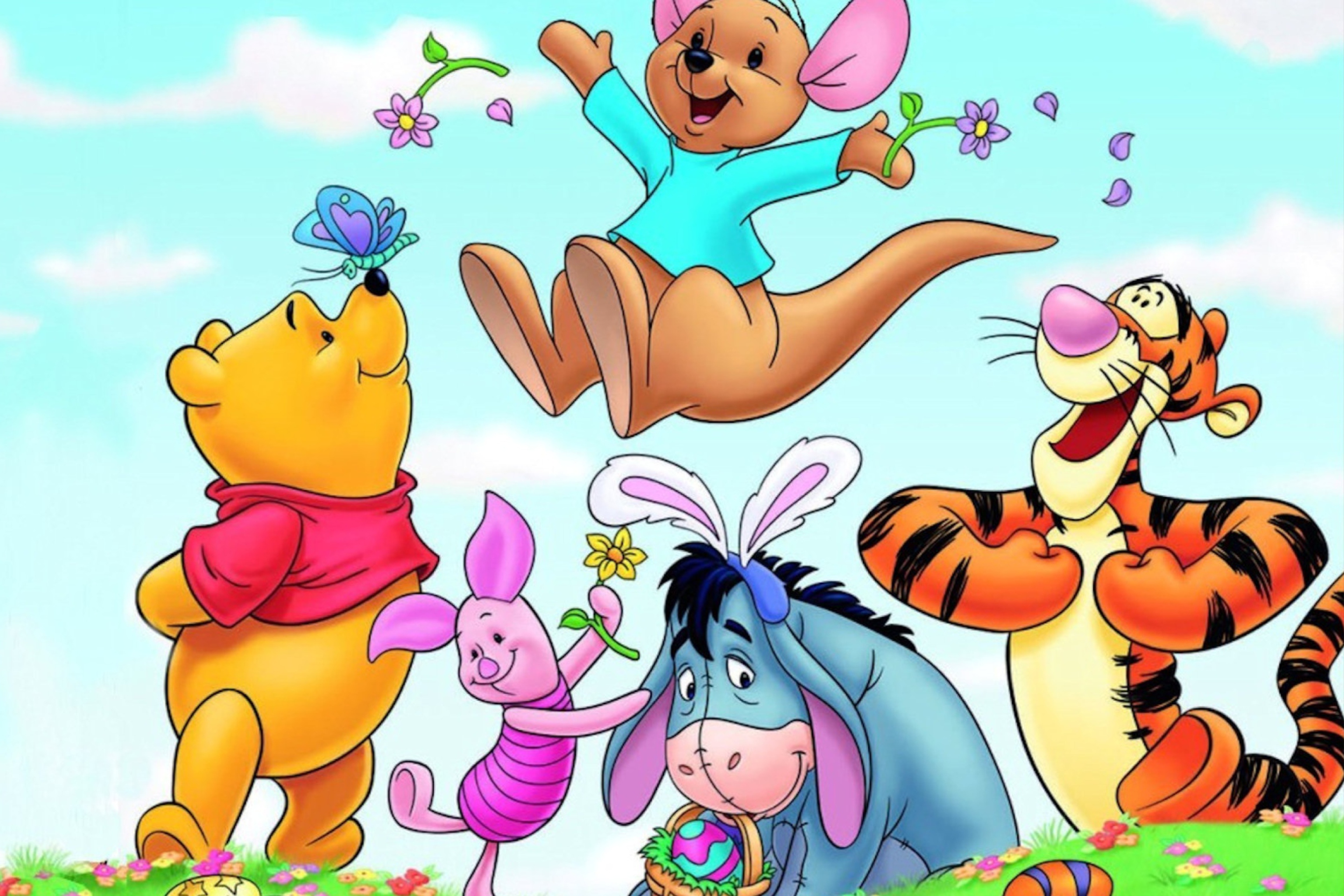 Screenshot №1 pro téma Winnie The Pooh Easter 2880x1920