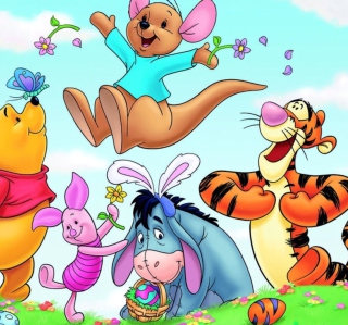Winnie The Pooh Easter sfondi gratuiti per 1024x1024