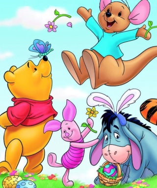 Winnie The Pooh Easter papel de parede para celular para Samsung T*Omnia