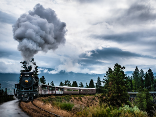 Обои Steam Train 320x240