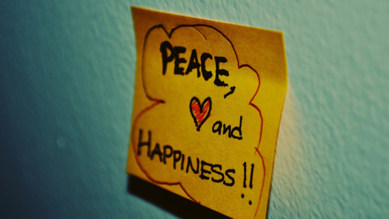 Peace Love And Happiness wallpaper 1280x720