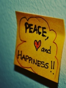 Das Peace Love And Happiness Wallpaper 132x176