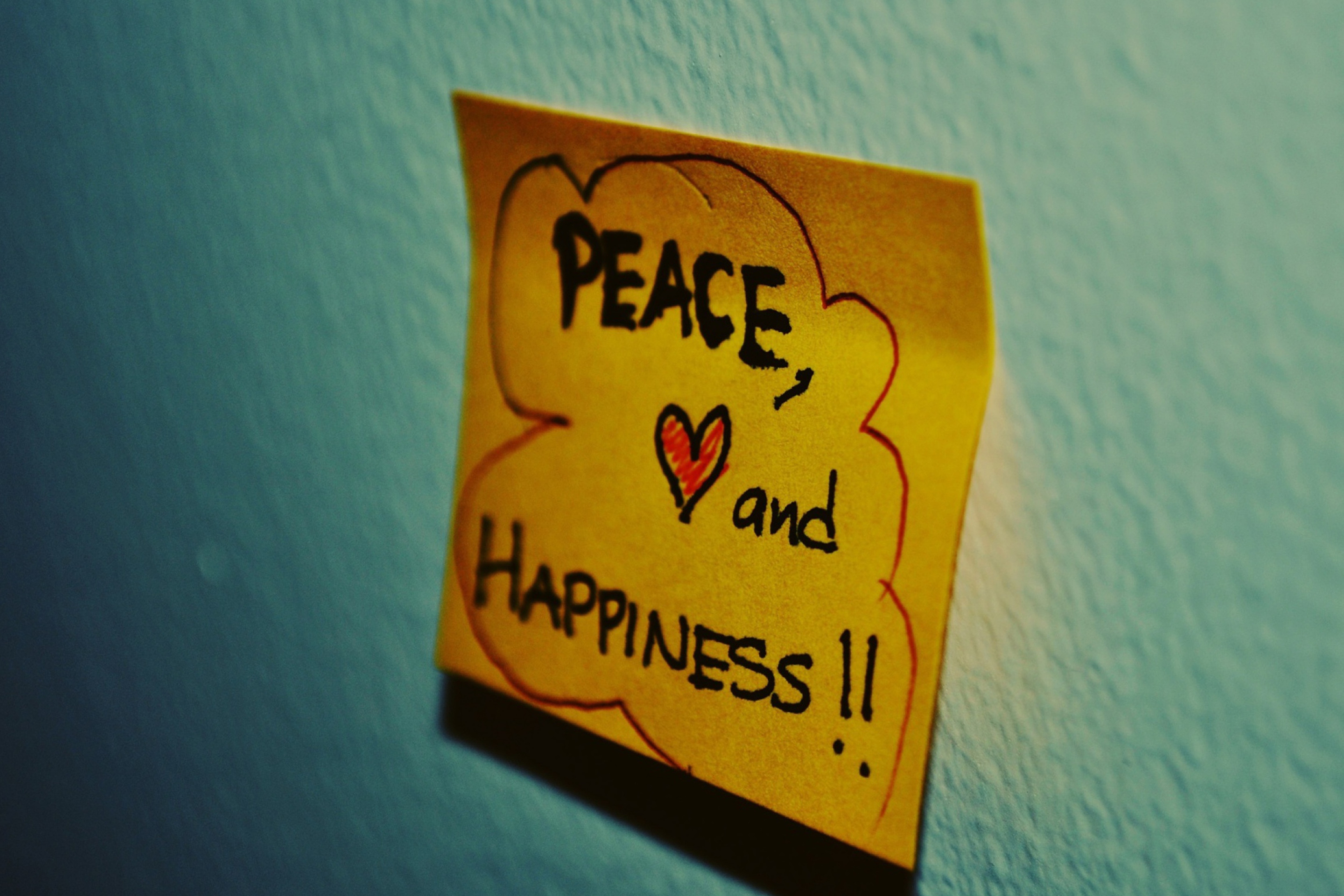 Das Peace Love And Happiness Wallpaper 2880x1920