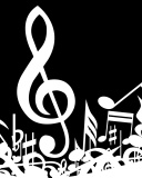 Обои Music Background 128x160