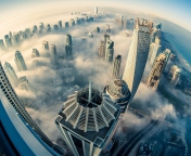 UAE Dubai Clouds wallpaper 176x144