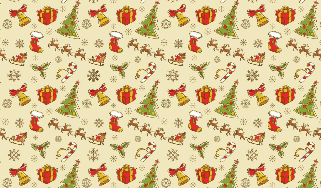 Fondo de pantalla Christmas Gift Boxes Decorations 1024x600