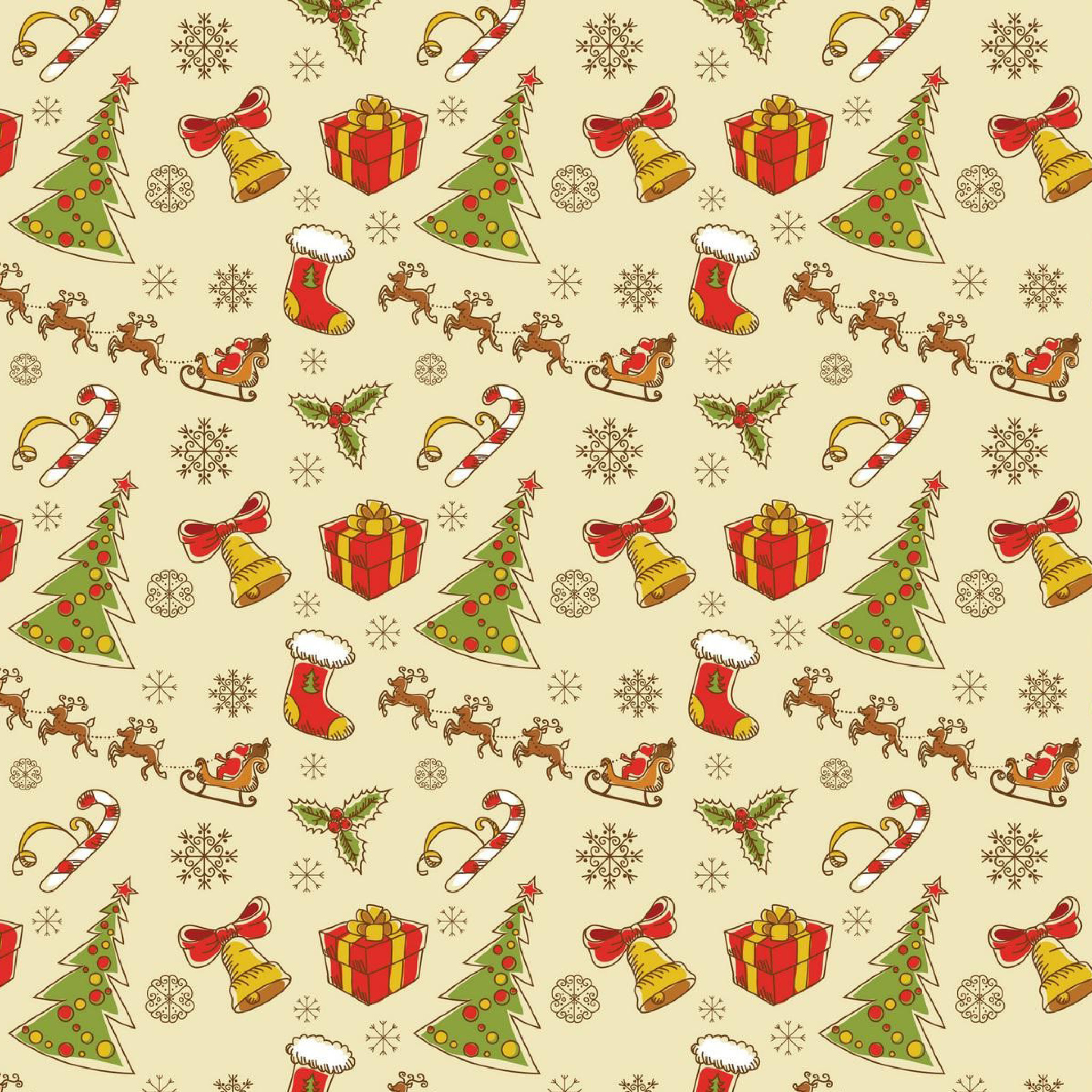 Christmas Gift Boxes Decorations wallpaper 2048x2048