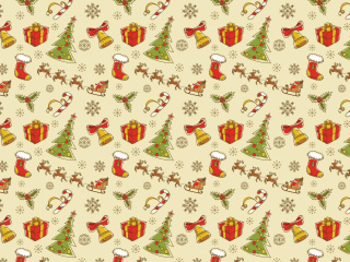 Christmas Gift Boxes Decorations wallpaper 320x240