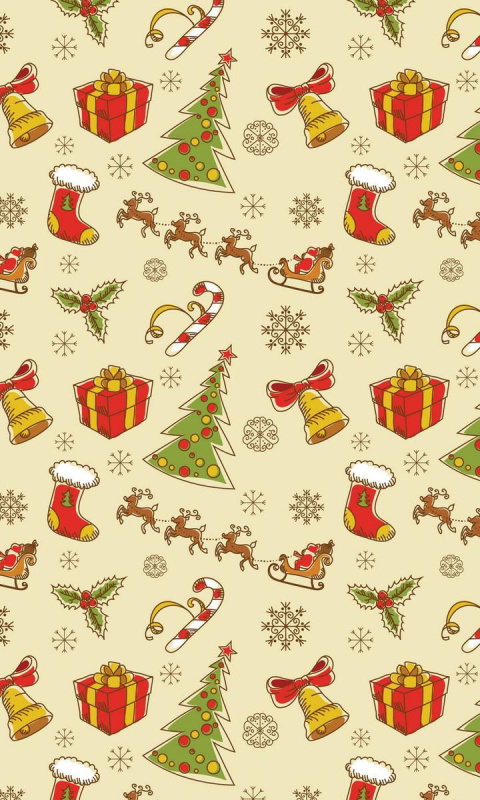 Das Christmas Gift Boxes Decorations Wallpaper 480x800