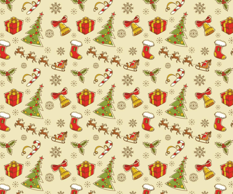 Das Christmas Gift Boxes Decorations Wallpaper 960x800