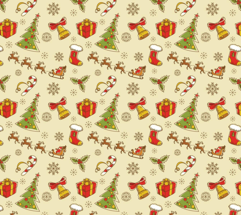 Das Christmas Gift Boxes Decorations Wallpaper 960x854