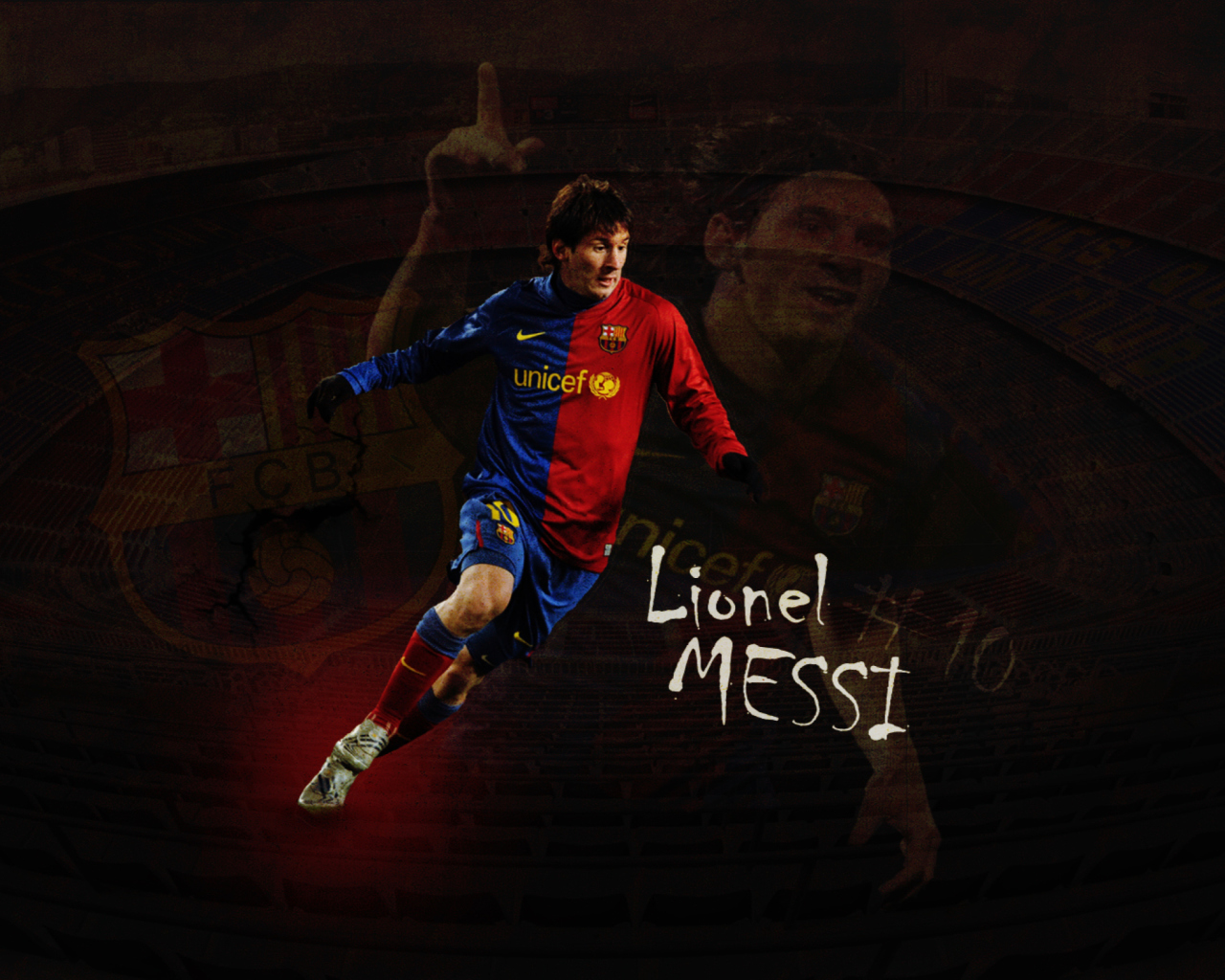 Lionel Messi wallpaper 1280x1024