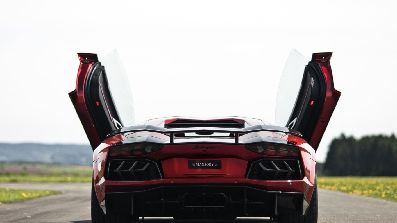 Fondo de pantalla Lamborghini Aventador 1366x768