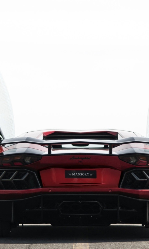 Обои Lamborghini Aventador 480x800