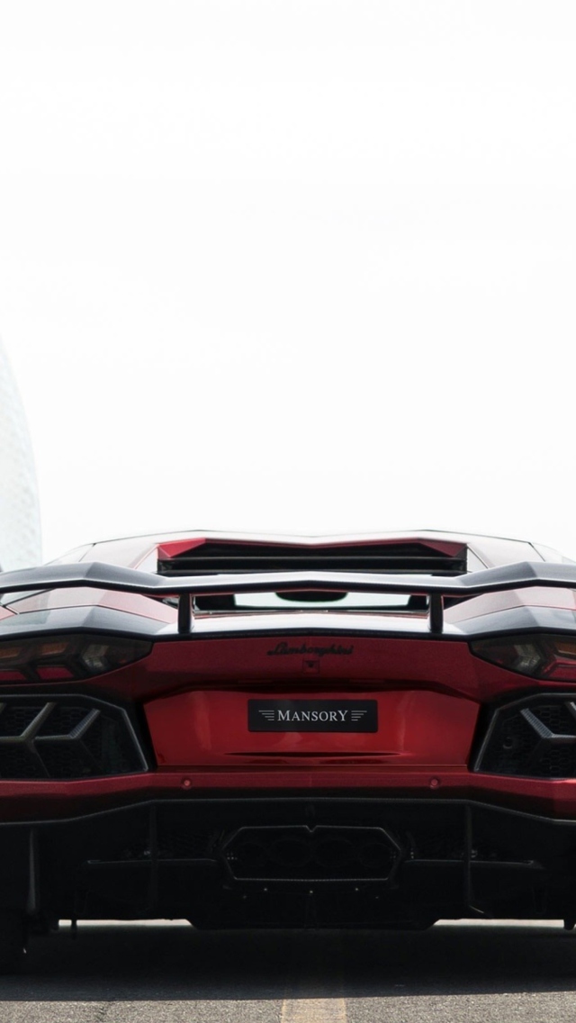 Das Lamborghini Aventador Wallpaper 640x1136