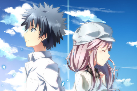 Kamijou Touma and Arisa screenshot #1 480x320